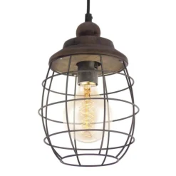 Eglo Hanglamp BAMPTON E27 BRUIN PATINE New