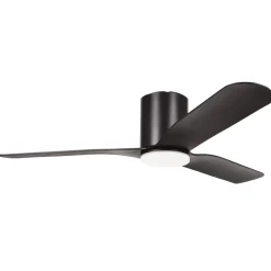 Eglo KAWANA Ventilator met licht ABS zwart-mat / acryl melkkleurig H: 255 mm | Ø 1320 mm Clearance