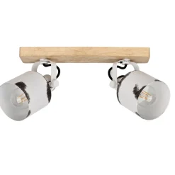 Eglo KILBURN spot Hout bruin / staal wit, bruin H: 170 mm New