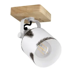Eglo KILBURN spot Hout bruin / staal wit, bruin H: 185 mm Sale