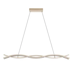 Eglo LASANA 4 hanglamp staal, aluminium lichtbruin / Kunststof wit H: 1200 mm Hot