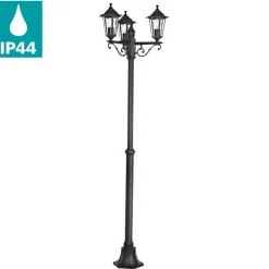 Eglo LATERNA 4 Staande lampen aluminium zwart / Glas helder H: 1920 mm | Ø 550 mm Online