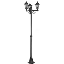 Eglo LATERNA 4 Staande lampen aluminium zwart / Glas helder H: 1920 mm | Ø 550 mm Online