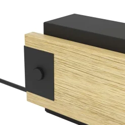 Eglo LAYHAM Tafellampen hout, staal bruin, zwart H: 100 mm New