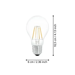 Eglo LEDE27 Lichtbron / Glas helder Ø 60 mm Discount