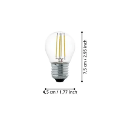 Eglo LEDE27 Lichtbron / Glas helder Ø 45 mm Best