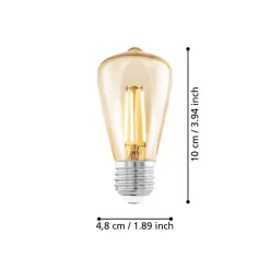 Eglo LEDE27 Lichtbron / Glas amber Ø 48 mm Sale