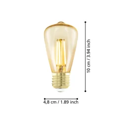 Eglo LEDE27 Lichtbron / Glas amber Ø 48 mm Sale