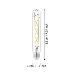 Eglo LEDE27 Lichtbron / Glas helder Ø 30 mm Clearance
