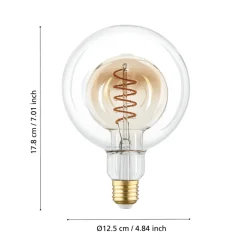 Eglo LEDE27 Lichtbron / Glas amber, helder Ø 125 mm Clearance