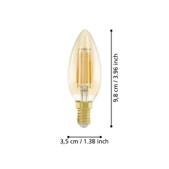 Eglo LEDE14 Lichtbron / Glas amber Ø 35 mm Hot