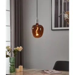 Eglo LEDE27 Lichtbron / Glas zwart Ø 190 mm New