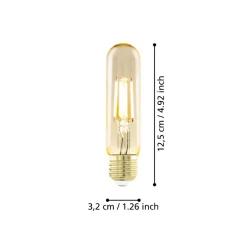 Eglo LEDE27 Lichtbron / Glas amber Ø 32 mm Hot