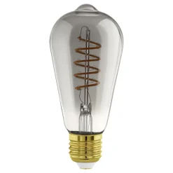 Eglo LEDE27 Lichtbron / glas gestoomd zwart-transparant Ø 64 mm Discount