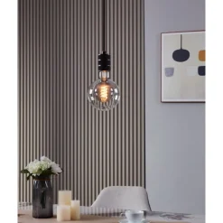 Eglo LEDE27 Lichtbron / Glas zwart-transparant, helder Ø 125 mm New