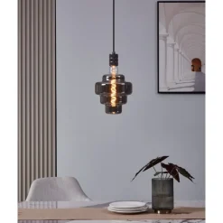 Eglo LEDE27 Lichtbron / Glas zwart-transparant Ø 200 mm Online