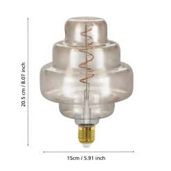 Eglo LEDE27 Lichtbron / Glas amber Ø 150 mm Hot