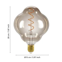 Eglo LEDE27 Lichtbron / Glas amber Ø 150 mm Hot