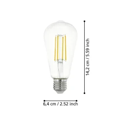 Eglo LEDE27 Lichtbron / Glas helder Ø 64 mm Outlet