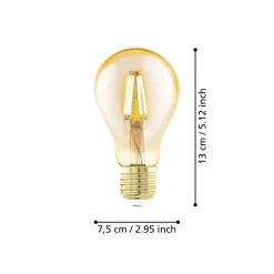 Eglo LEDE27 Lichtbron / Glas amber Ø 75 mm Clearance