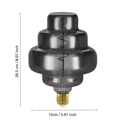 Eglo LEDE27 Lichtbron / Glas zwart-transparant Ø 150 mm Online