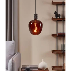 Eglo LEDE27 Lichtbron / Glas cognac Ø 190 mm Sale