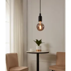 Eglo LEDE27 Lichtbron / glas gestoomd zwart-transparant Ø 95 mm Outlet