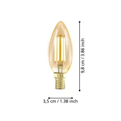 Eglo LEDE14 Lichtbron / Glas amber Ø 35 mm