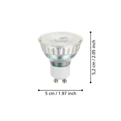 Eglo LEDGU10 Lichtbron / Glas helder Ø 50 mm Clearance