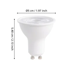 Eglo LEDGU10 Lichtbron / Kunststof opaal Ø 50 mm Best