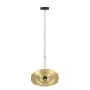Eglo LINTMILL hanglamp staal zwart / staal geborsteld messing H: 1100 mm | Ø 400 mm Clearance