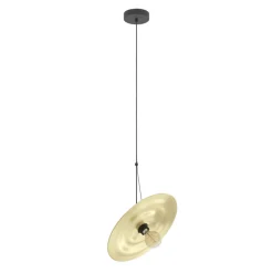 Eglo LINTMILL hanglamp staal zwart / staal geborsteld messing H: 1100 mm | Ø 400 mm Clearance