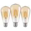 Eglo LM-E27-LED ST64 4W AMBER 2200K 3 STK New