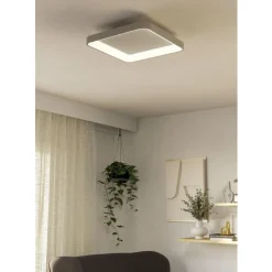 Eglo LORETELLO Wand-/plafondlamp kunststof, staal wit H: 75 mm Clearance