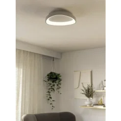 Eglo LORETELLO Wand-/plafondlamp kunststof, staal wit H: 75 mm | Ø 350 mm Clearance