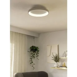 Eglo LORETELLO Wand-/plafondlamp kunststof, staal wit H: 75 mm | Ø 350 mm Discount