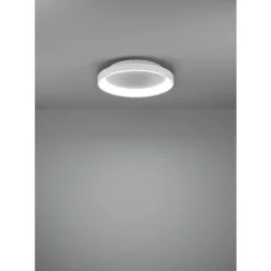 Eglo LORETELLO Wand-/plafondlamp kunststof, staal wit H: 75 mm | Ø 350 mm Discount