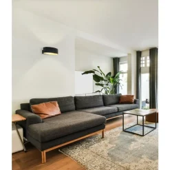 Eglo MACCACARI Wandlamp aluminium, staal zwart, goud / Kunststof transparant H: 75 mm Best