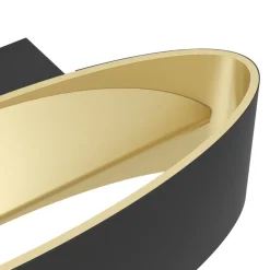 Eglo MACCACARI Wandlamp aluminium, staal zwart, goud / Kunststof transparant H: 75 mm Best