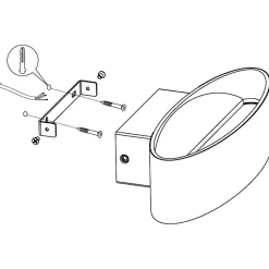 Eglo MACCACARI Wandlamp aluminium, staal wit / Kunststof transparant H: 75 mm Online