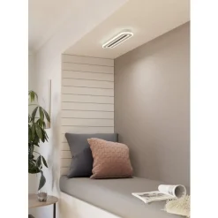 Eglo MACCHIONI Plafondarmaturen staal, kunststof wit / kunststof met kristaleffect wit H: 45 mm Outlet