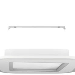 Eglo MACCHIONI Plafondarmaturen staal, kunststof wit / kunststof met kristaleffect wit H: 50 mm