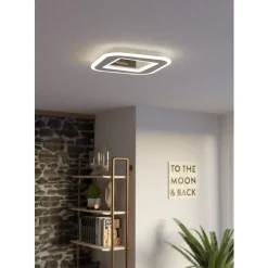 Eglo MACCHIONI Plafondarmaturen staal, kunststof wit / kunststof met kristaleffect wit H: 50 mm