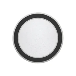 Eglo MACCHIONI Plafondarmaturen staal, kunststof zwart, wit / kunststof met kristaleffect wit H: 50 mm | Ø 380 mm Online