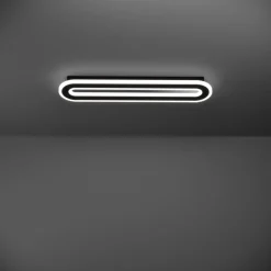 Eglo MACCHIONI Plafondarmaturen staal, kunststof zwart, wit / kunststof met kristaleffect wit H: 45 mm Clearance