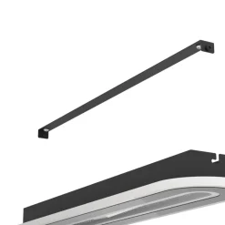 Eglo MACCHIONI Plafondarmaturen staal, kunststof zwart, wit / kunststof met kristaleffect wit H: 45 mm Clearance