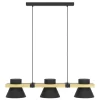 Eglo MACCLES hanglamp staal, hout zwart, bruin H: 1100 mm Sale