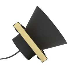 Eglo MACCLES Tafellampen staal, hout zwart, bruin H: 150 mm | Ø 180 mm Sale