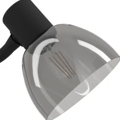 Eglo MACERE Tafellampen staal zwart, geborsteld messing / glas gestoomd zwart-transparant H: 340 mm New