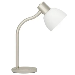 Eglo MACERE Tafellampen staal nikkel-mat / Glas wit H: 340 mm Online